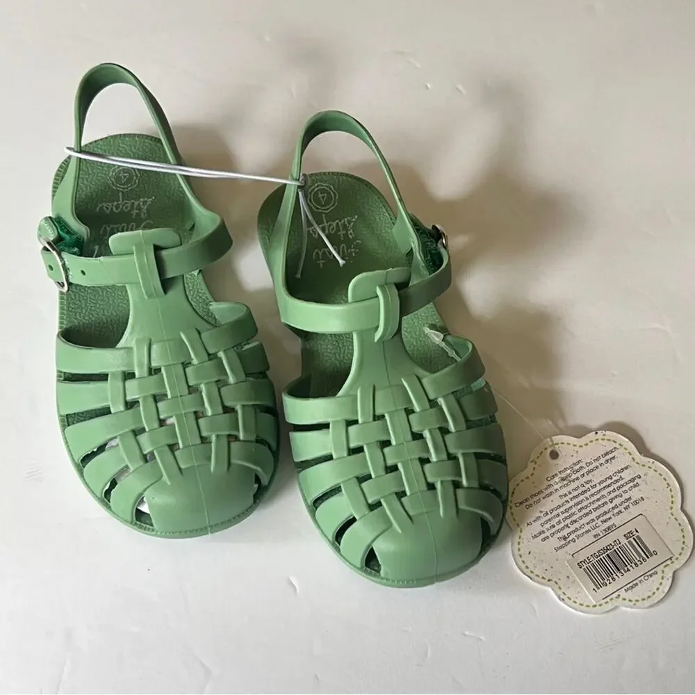First Steps Fisherman Style Secure Ankle Strap Sandals Sz (4) 9-12M